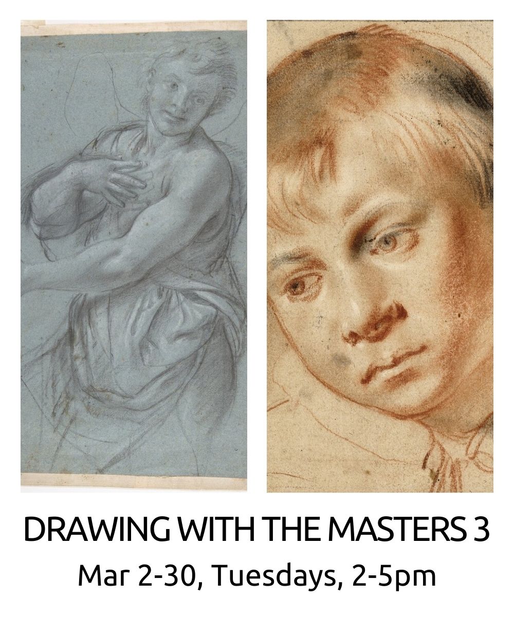 Drawing with the Masters III spring 2021 roberto osti new renaissance atelier march 2-30