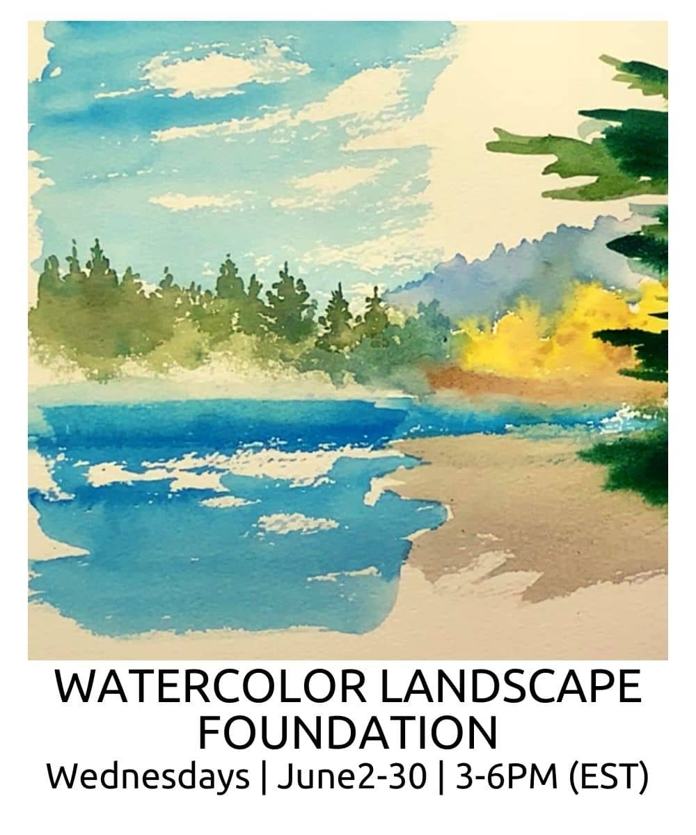 Watercolor Landscape Foundation ROBERTO OSTI DRAWING NEW RENAISSANCE ATELIER (2) (1)