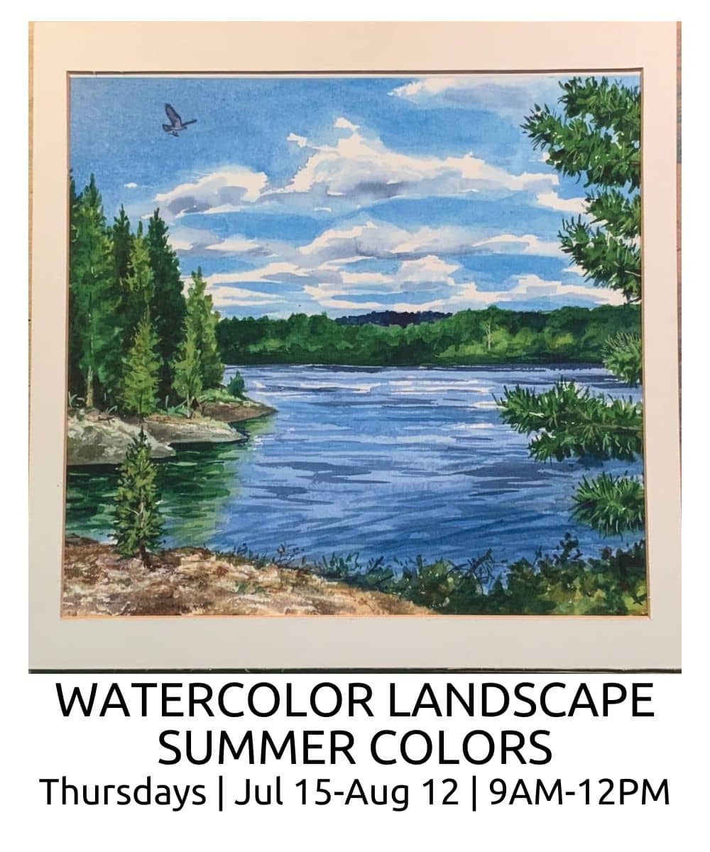 Watercolor LANDSCAPE SUMMER COLORS ROBERTO OSTI DRAWING NEW RENAISSANCE ATELIER (1)