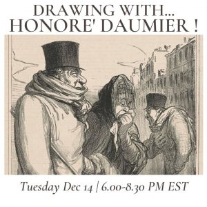 Drawing with… Honore’ Daumier!