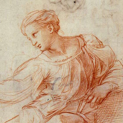 roberto-osti-drawing-new-renaissance-atelier-Raphael Study Alba Madonna
